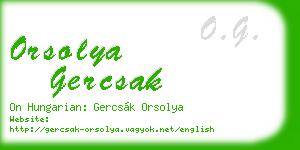 orsolya gercsak business card